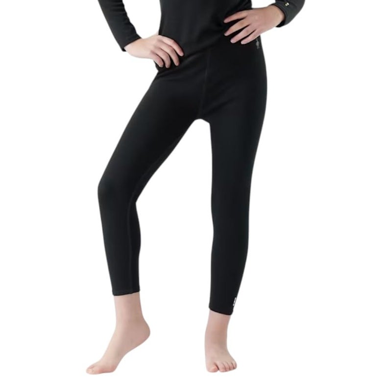 Smartwool Merino 250 Baselayer Bottom - Kidsâ€™ Wool Pants for Boys and Girls BLACK Medium - Image 1